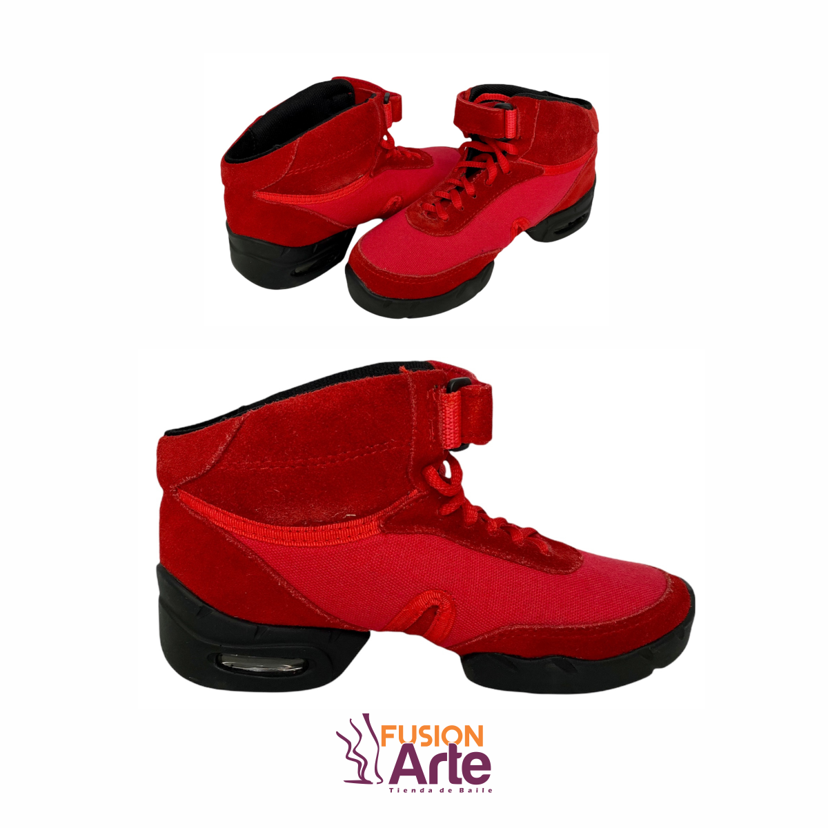 Zapatillas de baile 2x 4 al pie Modelo Buenos Aires XXI – Fusión Arte